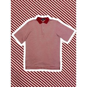 Polo Golf Ralph Lauren Red and White Striped Polo Men’s Size Medium